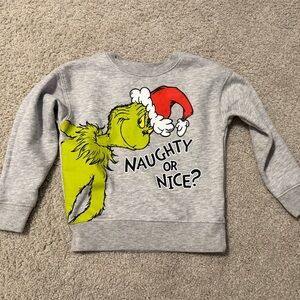 Unisex Carter's Gray Grinch Crewneck Sweatshirt